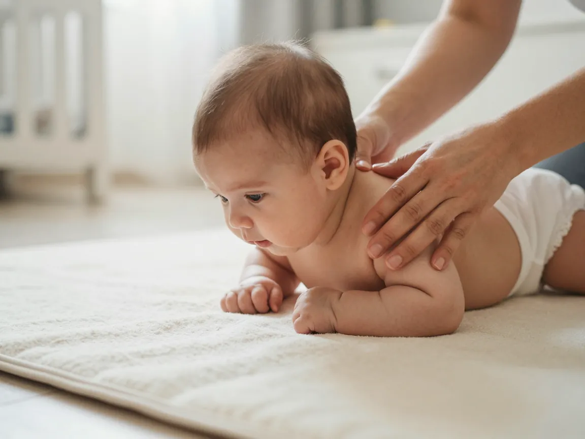 Tummy time egzersizi: anneden bebek için fizik tedavi desteği.