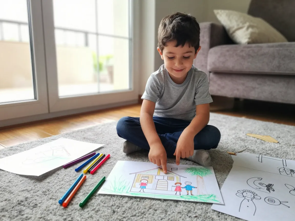 Detay ve hikaye: Çocuğun yaratıcılığı, anlamlı ifadesi ve gururu.